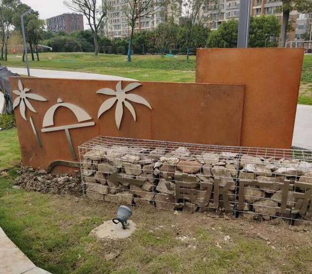 崖州锈钢板挡土墙